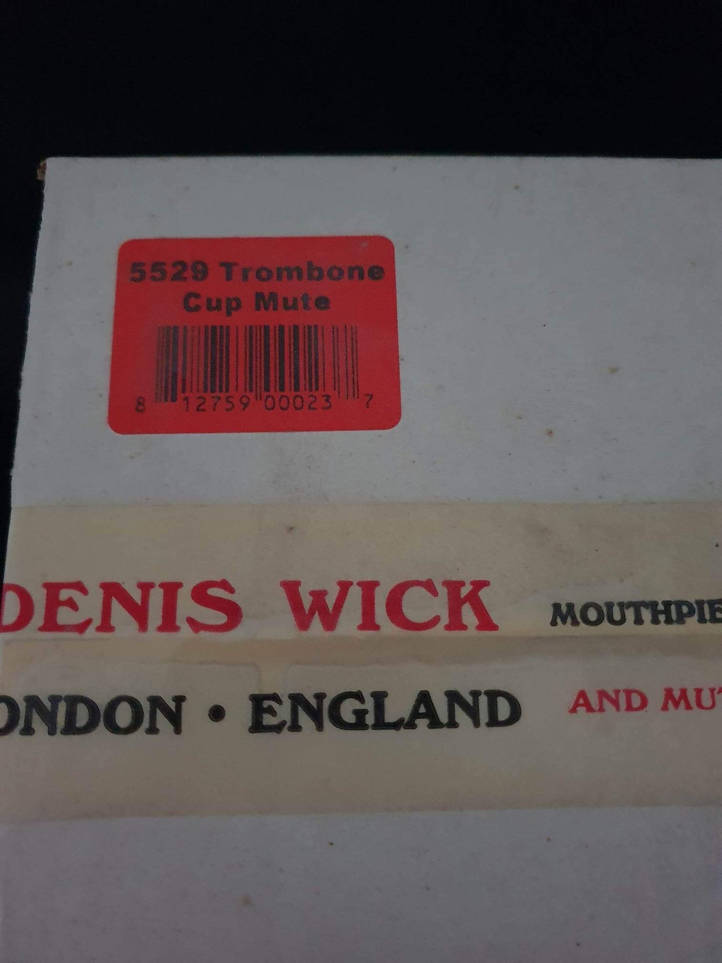 Denis Wick Trombone Cup Mute 5529