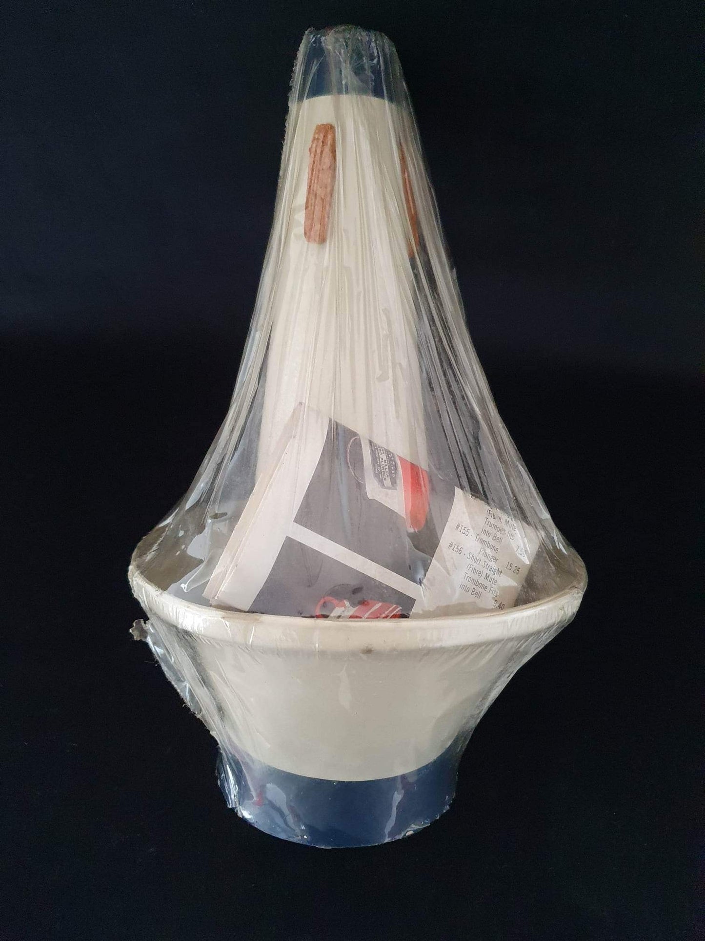 Humes and Berg Tenor Trombone Cup Mute - Blue and White version